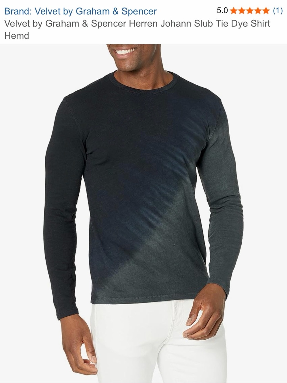 Velvet By Graham & Spencer Men’s Tie -Dye Long Sleeve Shirt